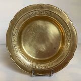 Brass flower patterned catchall tray