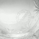 Set of 4 Saint-Louis crystal whiskey glasses – Florence model – Signed