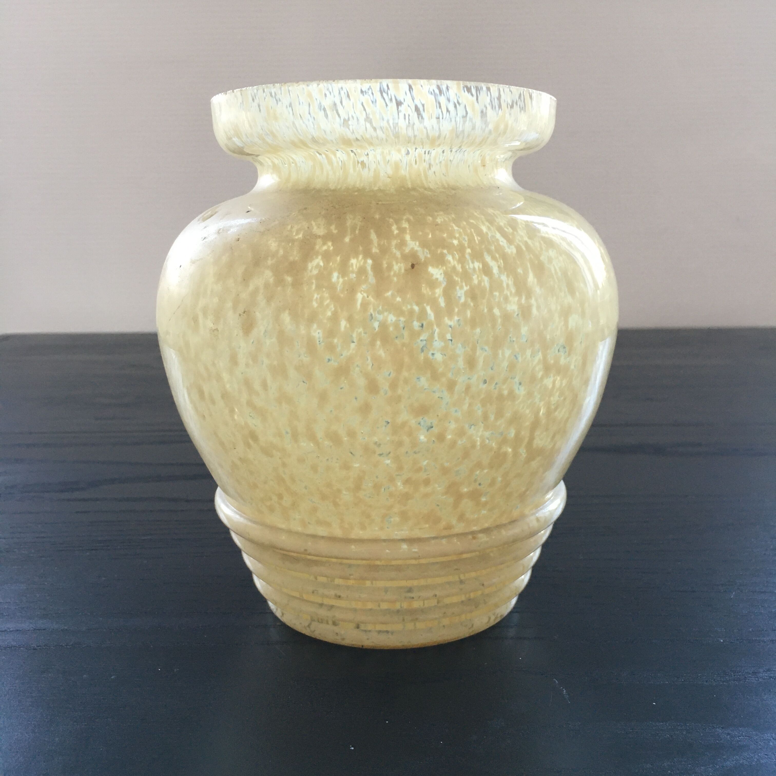 Art Deco style speckled vase
