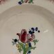 Set of 2 large vintage GIEN hand-painted dishes
