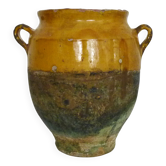 Pot à confit jaune vernissé, Sud Ouest de la France, XIXème