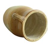 Pichet ancien en faïence française aux tons orangés