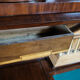 Bureau Empire d’acajou poli avec bois incrusté, années 1840