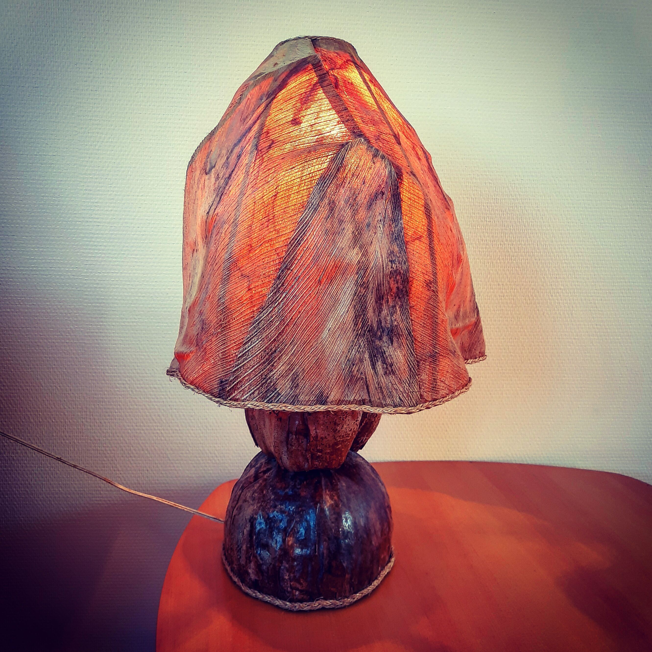 Ethnic table lamp 70s