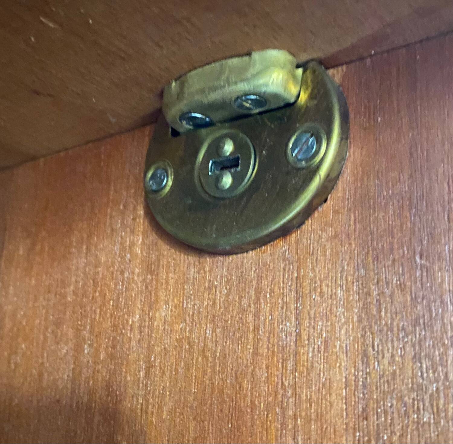 Vintage wardrobe with compass feet