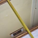Vintage wall mirror, gold frame, 118 cm