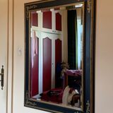 Miroir stylisé noir & doré