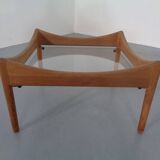 Modus Oak & Glass Table by Kristian Vedel for Soren Willadsen, 1963