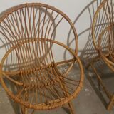 Rattan armchairs