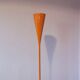 Lampadaire orange sablier postmoderne 1980