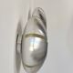 Pair of vintage wall lights, brushed aluminium, France, 1970.