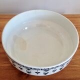 Bowl former french Teresa 1900, white blue