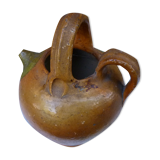 Ancienne chevrette gargoulette en terre vernissée XIXème siècle