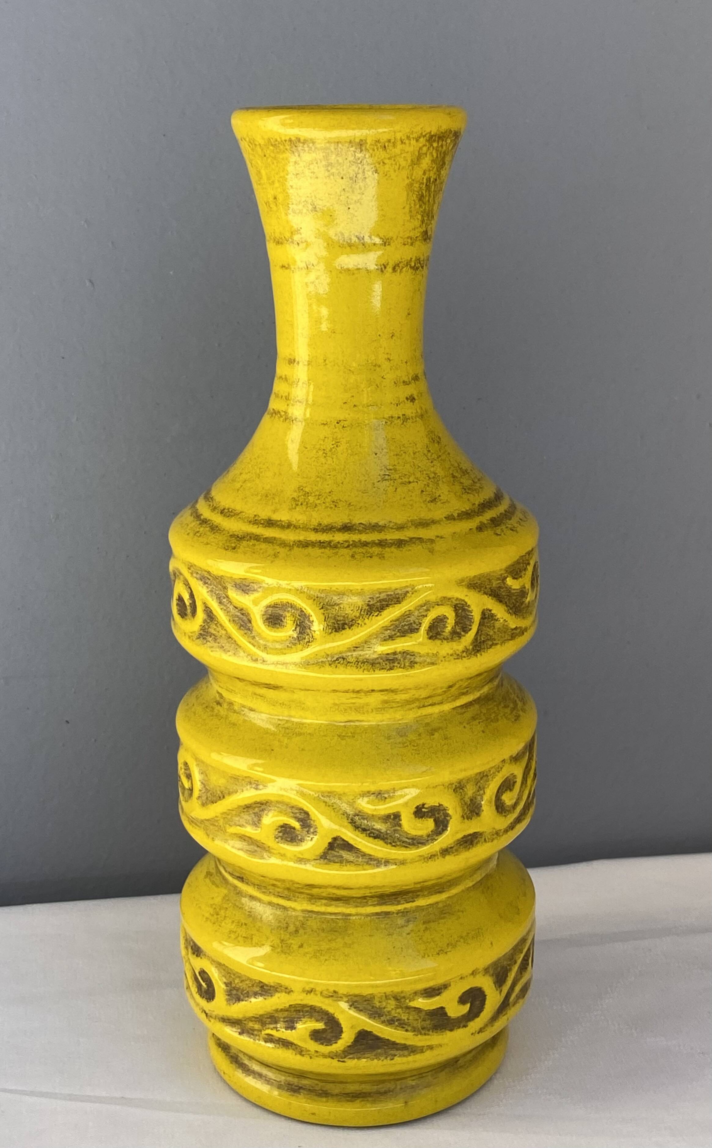 Vase Bitossi en céramique, Italie années 60