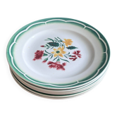 Lot de 6 assiettes sarreguemines et digoin collection esper