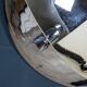 Une lampe de sol en chrome "espace" italienne du 20e siècle vers 1970