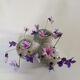 Vase pique flower signed