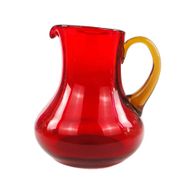 Mid-century modern jug, glass, designed by L. Fiedorowicz, Poland, 1970s