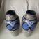 Pair of Papillon vases by Louis Dage art deco