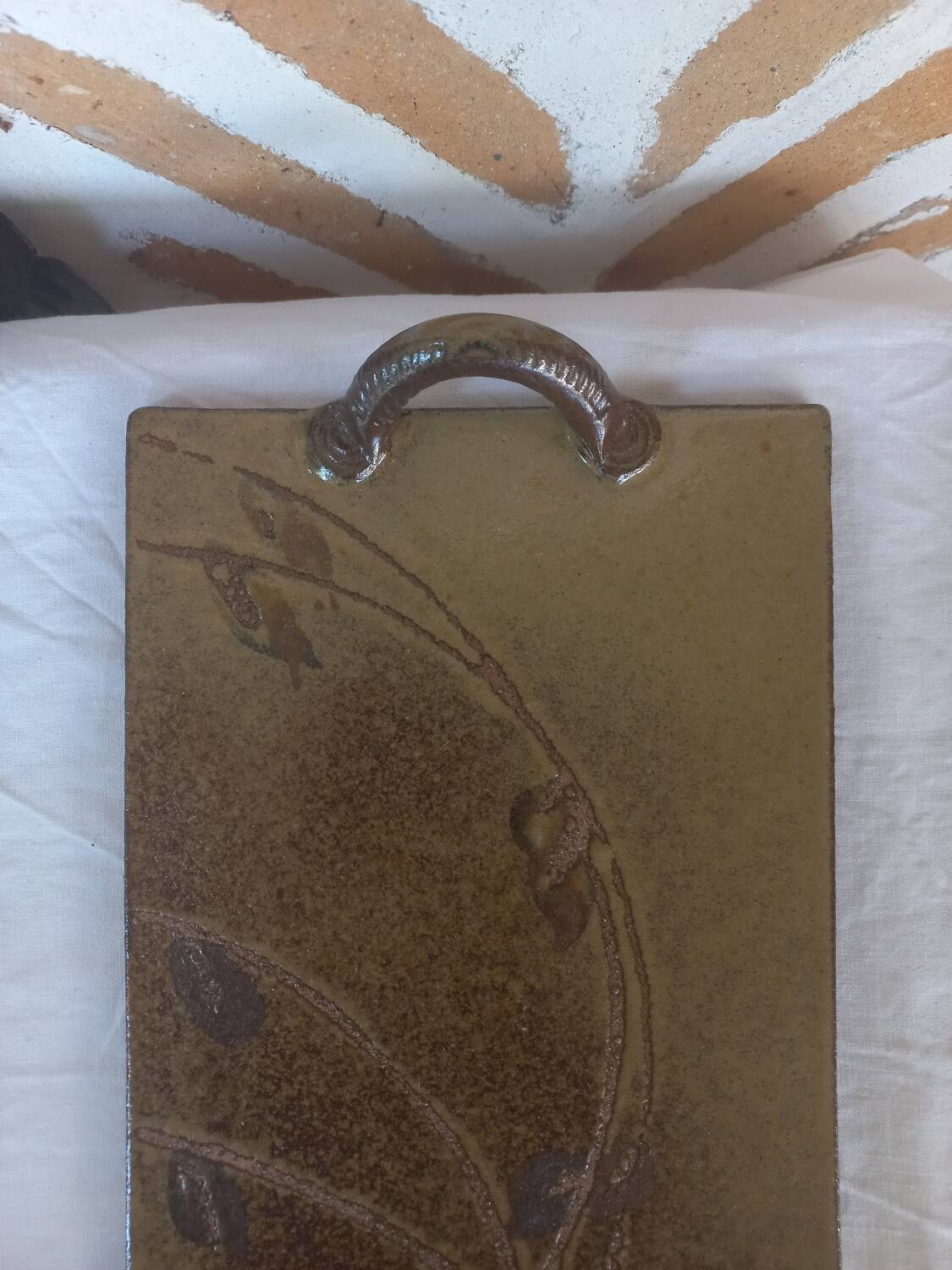 Plateau en grès vintage Forestier