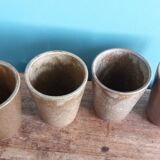 Digoin stoneware mugs, glasses, and cups.