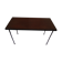 Table basse pieds en fer forgé plateau en bois  77 x 38 cm