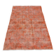 Tapis orange pour chambre à coucher