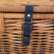 Wicker, rattan & leather travel trunk