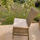 Chaise en osier et rotin