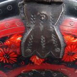 Wooden chapati box and fittings from India