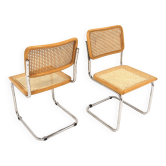 Set de 2 chaises "B32", Marcel Breuer, Italie, 1990