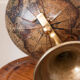 Brass earth globe - 1950