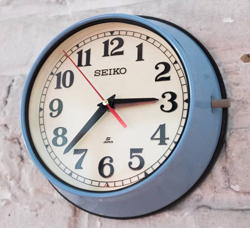 Vintage Seiko wall clock made in Japan