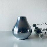 Vase moderniste argenté