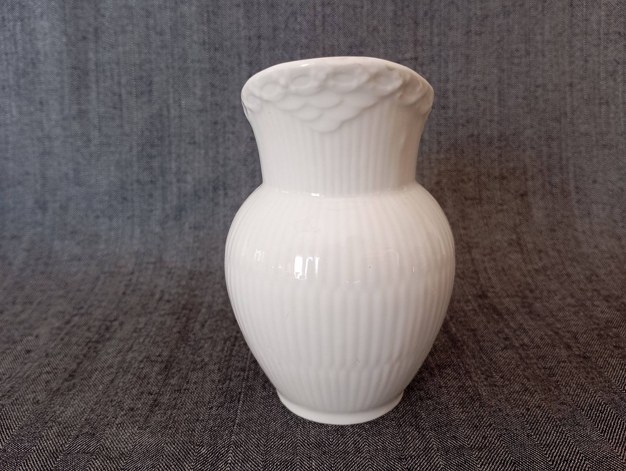 Sucrier couvert et crémier Royal Copenhagen 'White Fluted Half Lace'