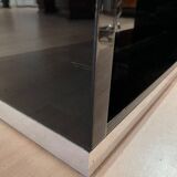 Art Deco Desk in Black Lacquer, Walnut & Metal, France, 1930s-1940s