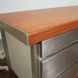 Vinco teak and metal sideboard
