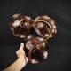Three-tiered lotus leaf shaped patinated metal bird bath