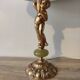 Lamp foot bronze angel cherub