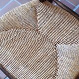 6 straw farm chairs
