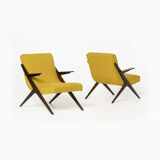 Lounge chair by ULUV reupholstered in Kvadrat Hallingdal, Czechoslovakia, 1960s