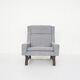 Set of two Dutch design lounge chairs with wenge feet