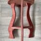 Vintage 80s velvet side table
