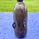 Vase coloquinte art deco in stoneware signed primavera n° 3501