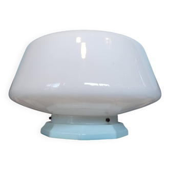 1930s opaline spinning top ceiling light