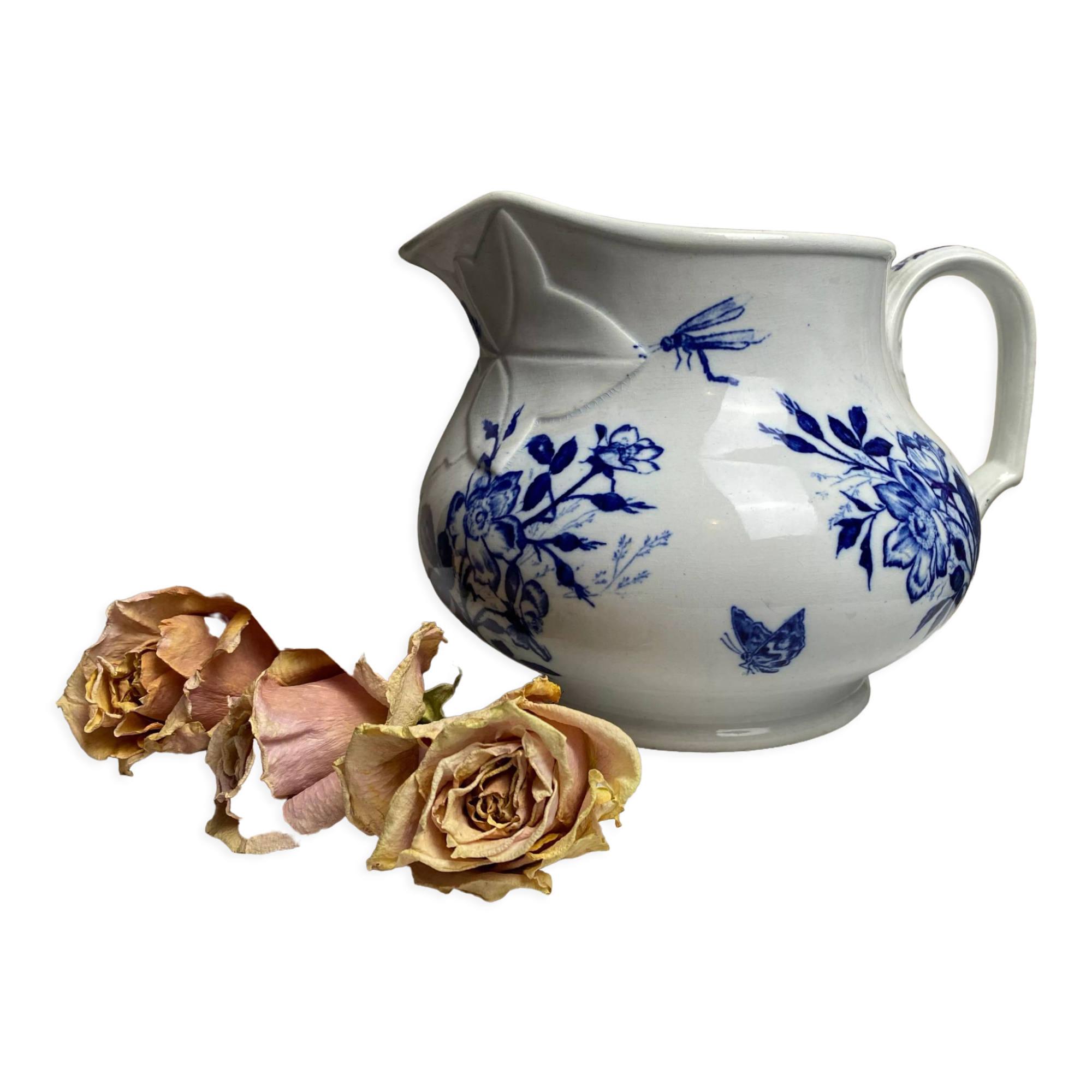 Antique toilet pitcher stamped