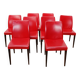 Set of 8 Liz chairs, Poltrona Frau