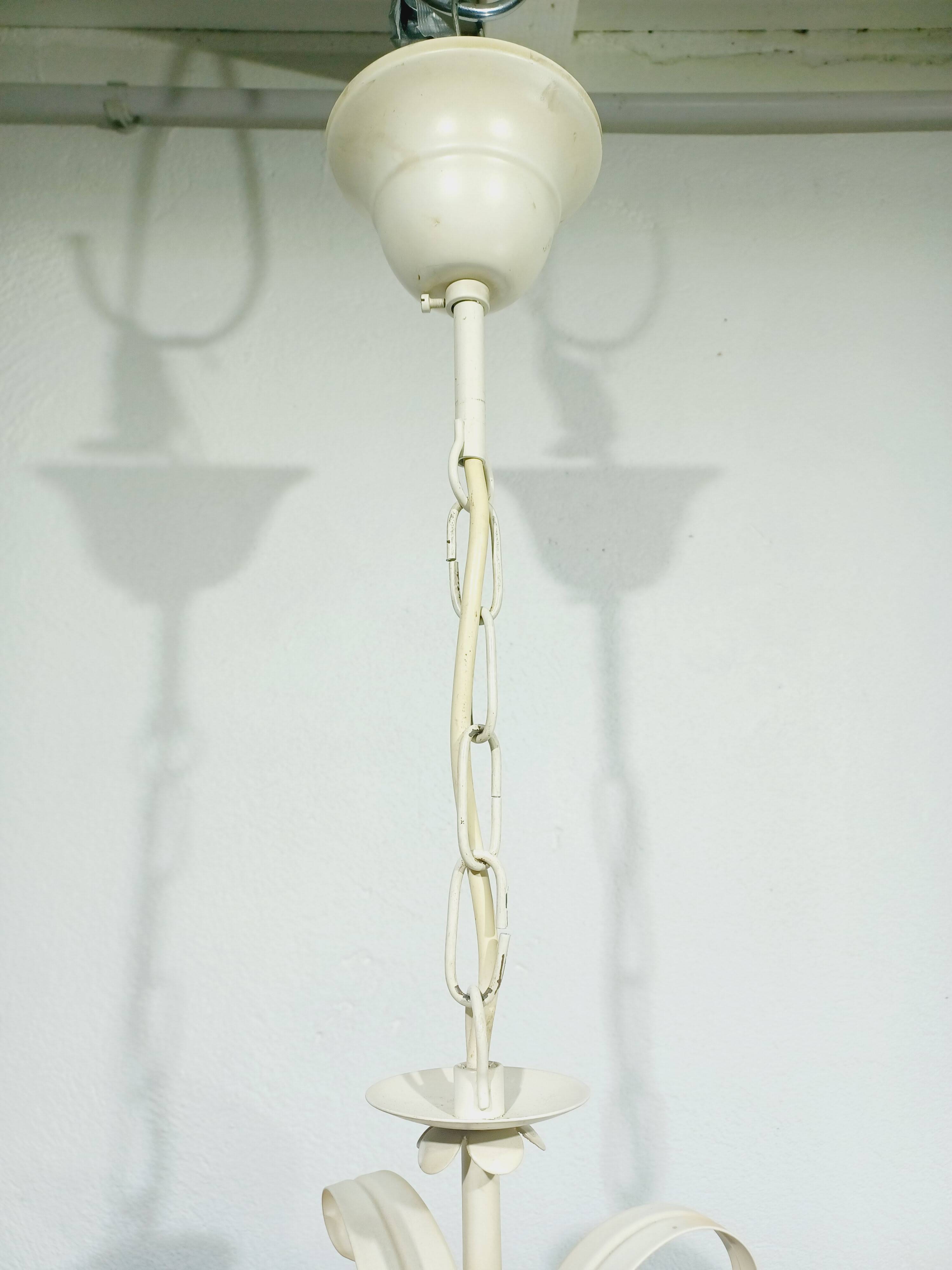3-light flower chandelier