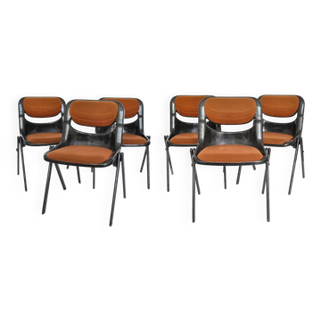 Suite de 6 chaises modèle "Dorsal" d'Emilio Ambasz et Giancarlo Piretti