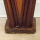 French antique oak tin-lined hand-carved umbrella stand with flower decoration.
